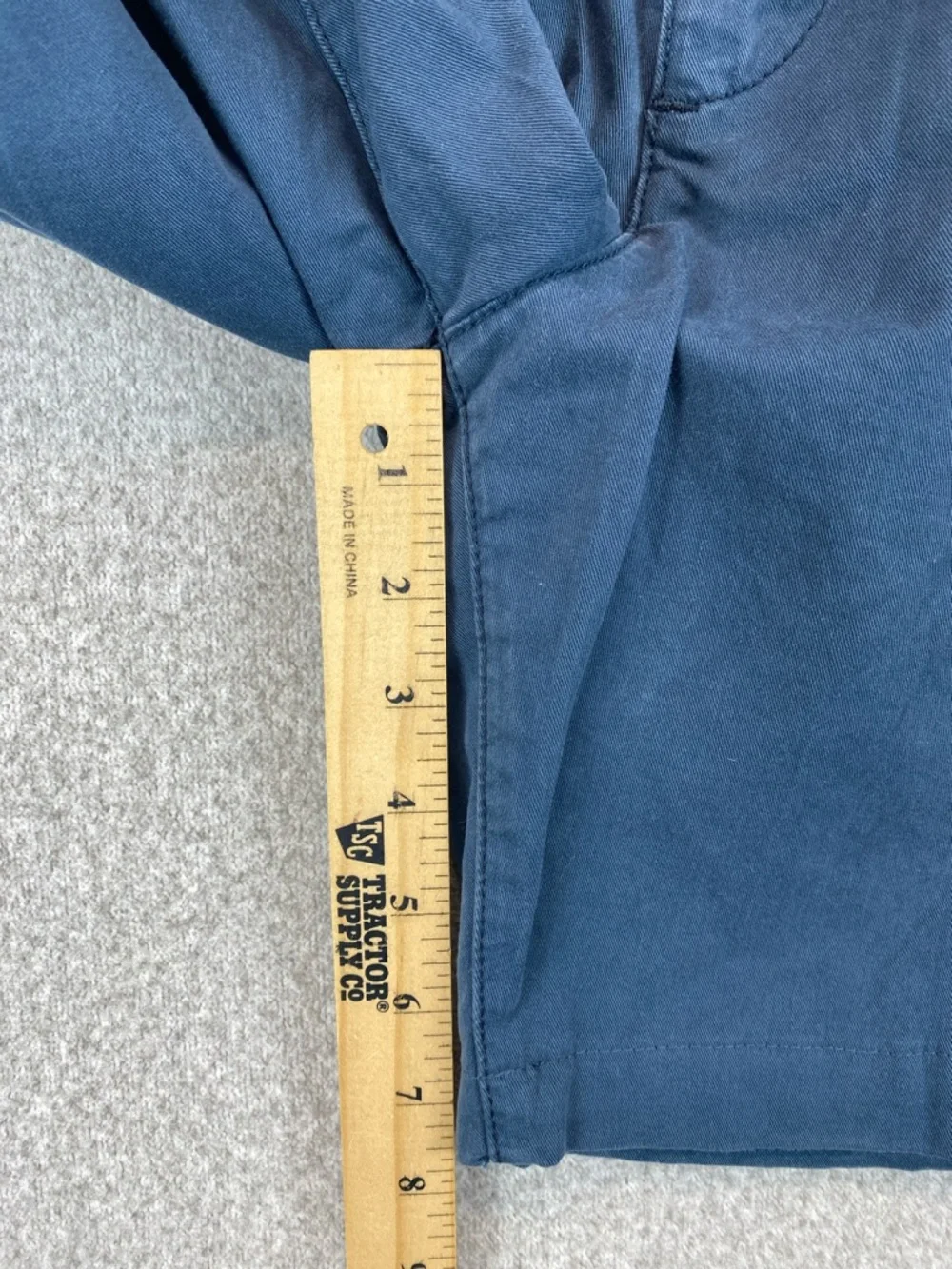 Flint and Tinder Flat Front Shorts Mens 32 Blue Chino 7.5” Inseam Casual Preppy